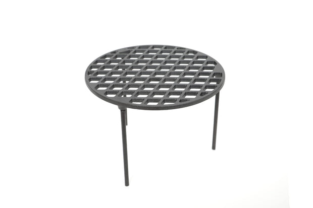 רשת עגולה תלת רגלית מברזל יצוק