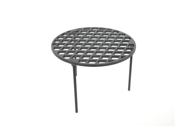 רשת עגולה תלת רגלית מברזל יצוק